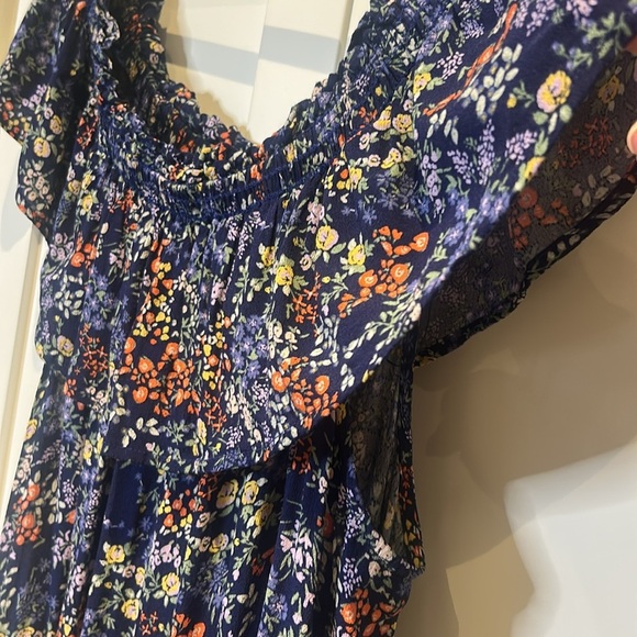 Additional Elle Floral Off the Shoulder Ruffle Top MIDI Dress Size 3x - Picture 7 of 16